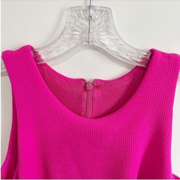 Anthropologie Hutch dress pink sheath layered textured sleeveless - Picture 4 of 8